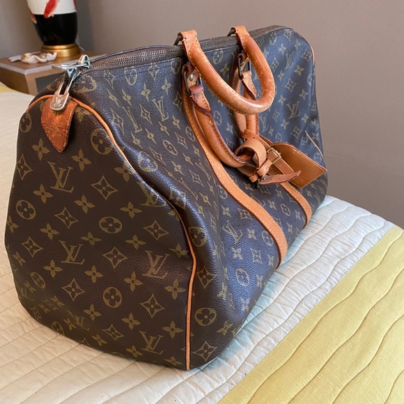 Louis Vuitton Keepall 45 Brown Monogram Canvas Weekender 18 X 10 X 9. - Picture 12 of 14